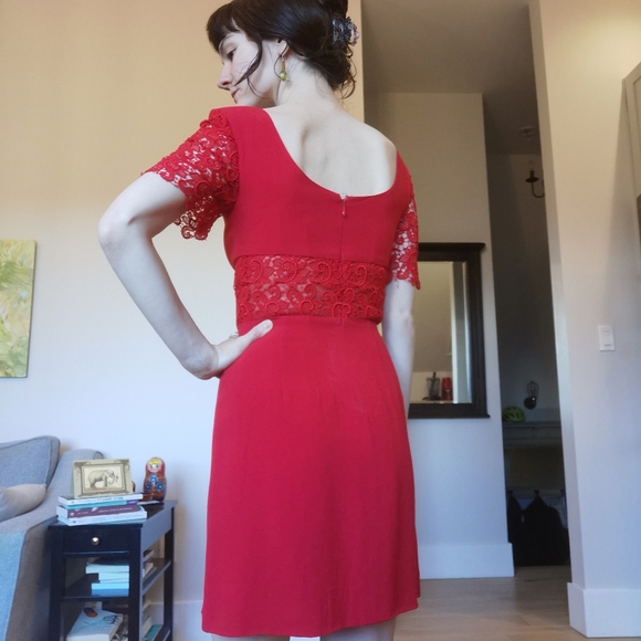 Vintage Red dress - Picture 4 of 6